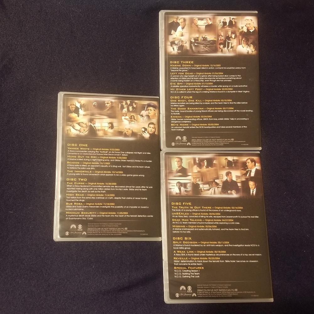 NCIS, seasons 1 & 2 dvds, w bonus features - Picture 3 of 8